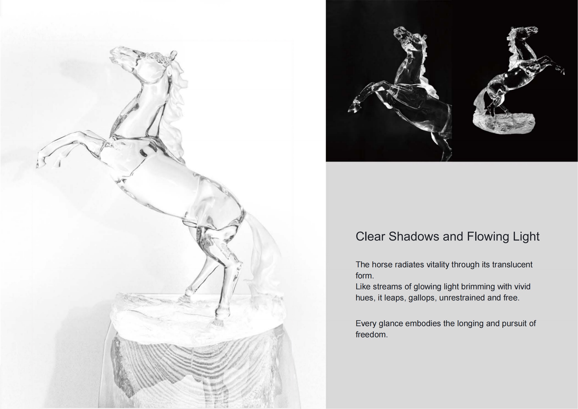Clear Shadows and Flowing Light